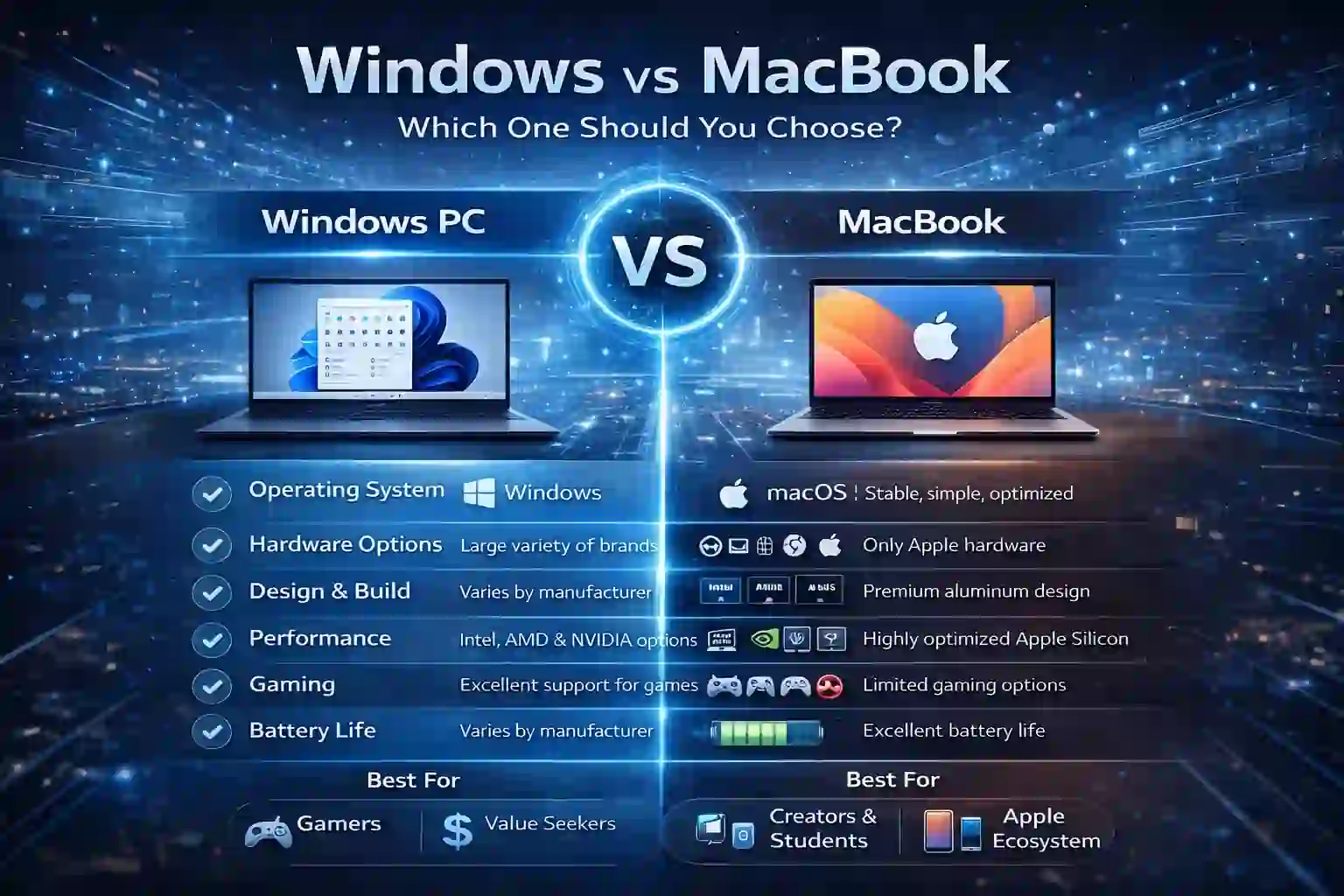 WINDOWS VS MACBOOK