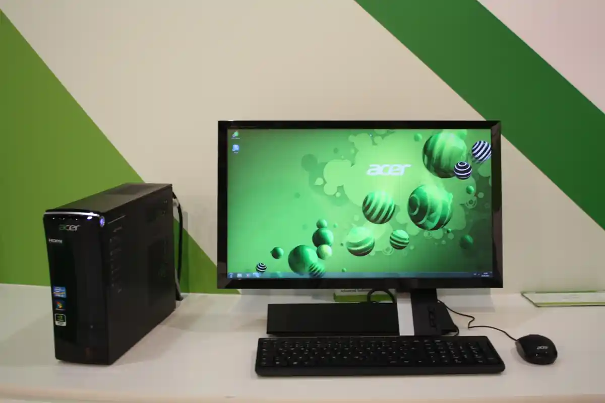 Modern personal computer with SSD and powerful processor